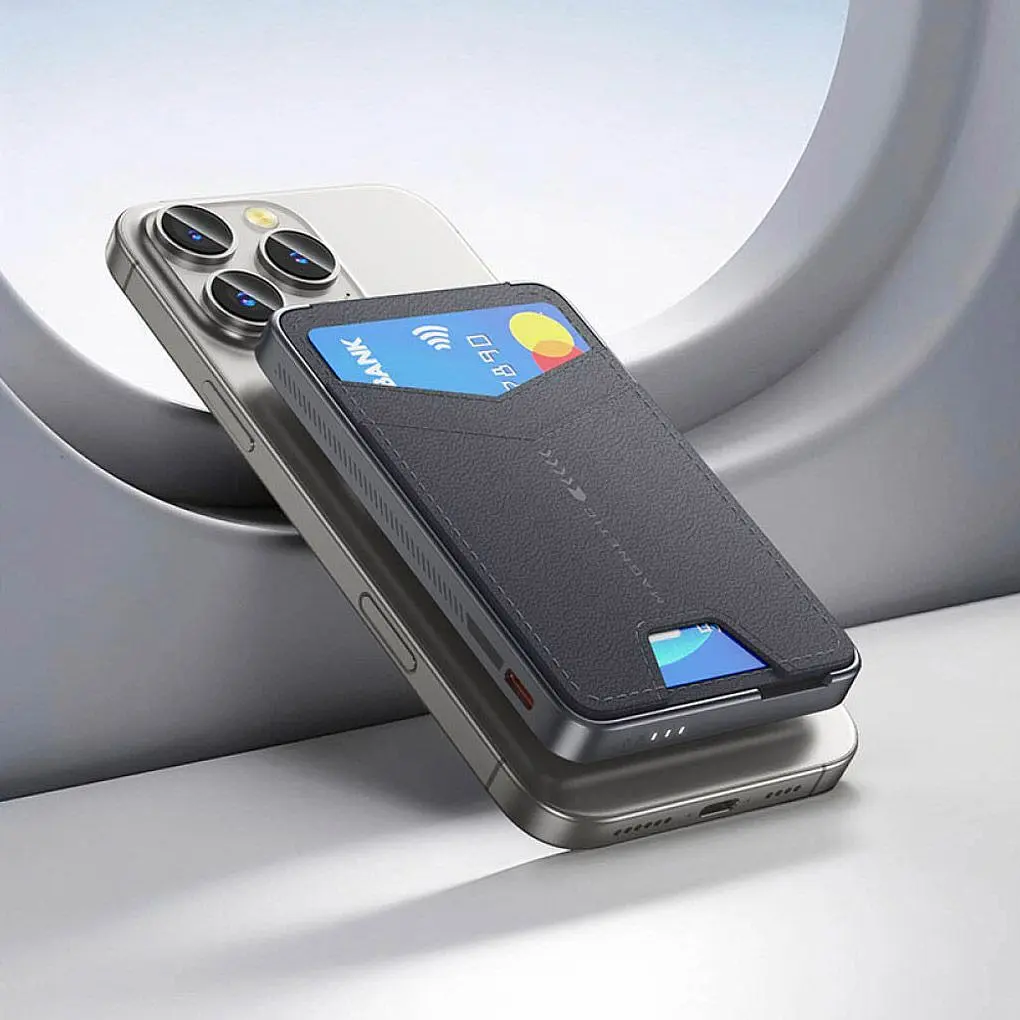 Внешний аккумулятор Hoco Q46 Title MagSafe 5000mAh 20W Gray [161351] - фото 7