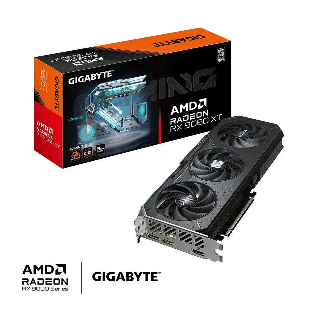Видеокарта Gigabyte Radeon RX 9060 XT GAMING OC 8G (GV-R9060XTGAMING OC-8GD) - фото 11