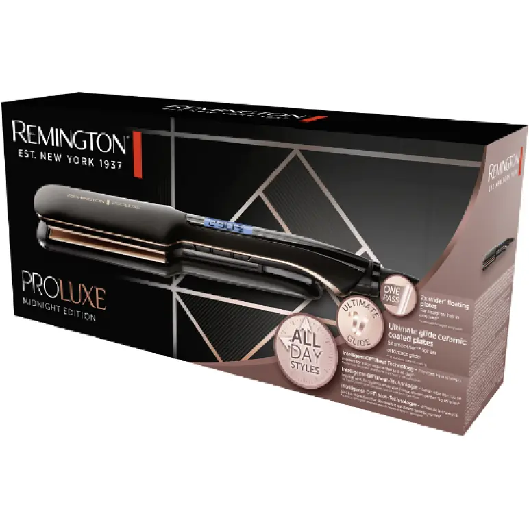 Выпрямитель волос Remington Proluxe Midnight Wide Plate Straightener S9150B (7030824) - фото 4
