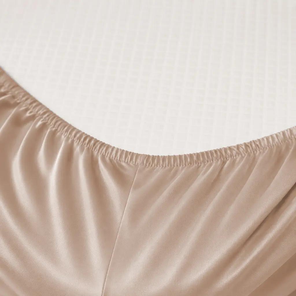 Простирадло на гумці MirSon Tencel №03 Creamy 200х200 см (2200009369438) - фото 2