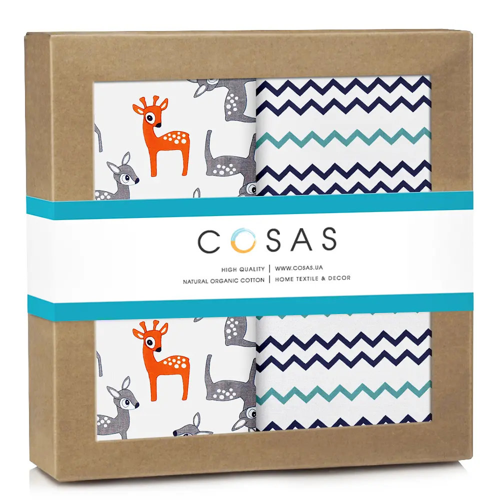 Багаторазові пелюшки дитячі DEERS 2шт COSAS (4822052128053)