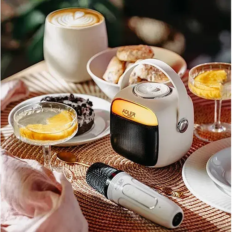 Колонка караоке Adler AD 1199 с микрофоном 8 часов работы Bluetooth компактная портативная - фото 5