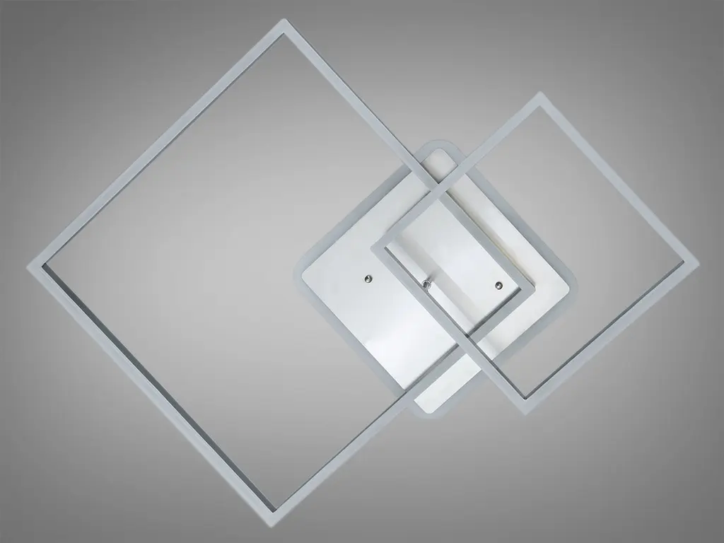 Стельова LED люстра хром мат 84Вт пульт 14м² - фото 3