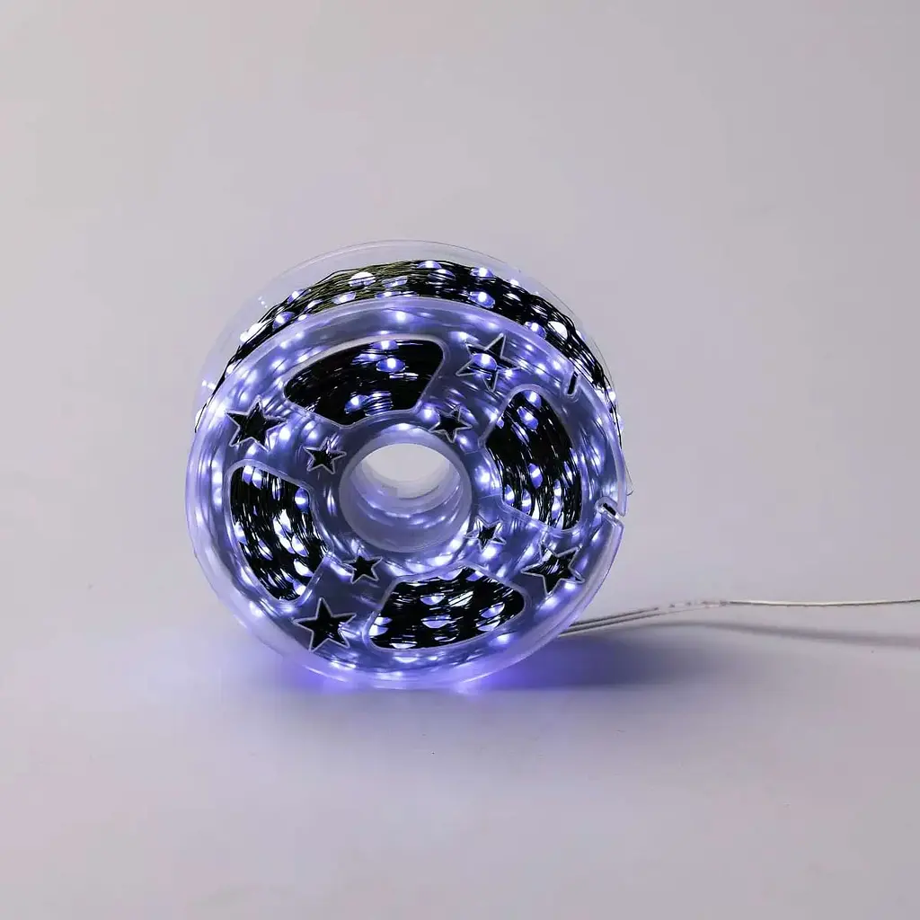 Гірлянда Роса GarlandoPro нитка GarlandoPro 1000 LED довжина 100 м з пультом від мережі зелена, білий (1000L100MGW) - фото 10