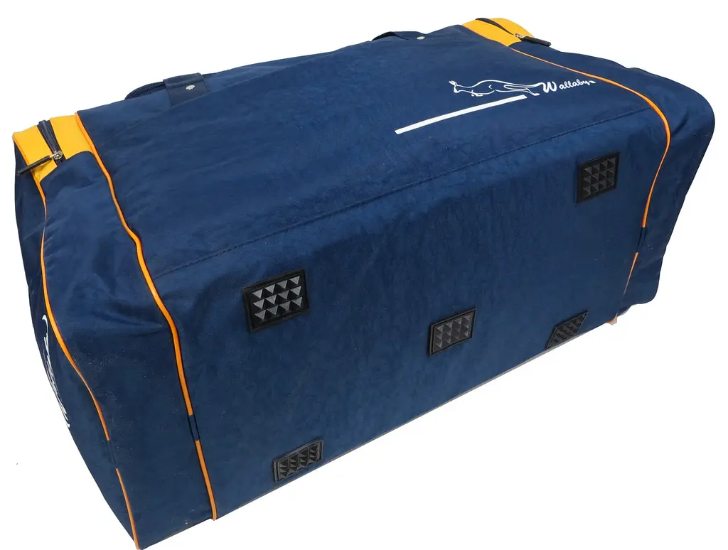 Сумка дорожня середнього розміру Wallaby 437-10 62L Синя жовта - фото 4