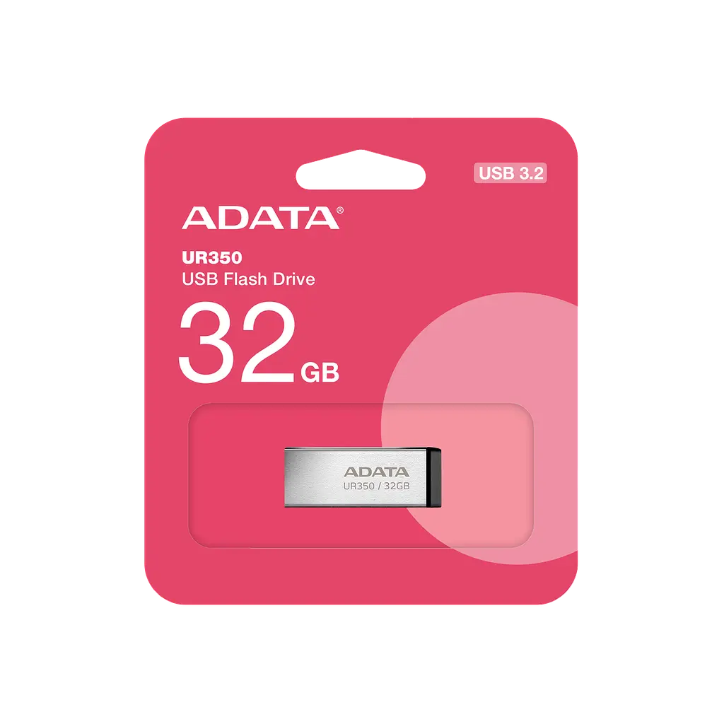 Флеш-накопитель ADATA USB 3.2 UR 350 32Gb Серебристый/черный - фото 2