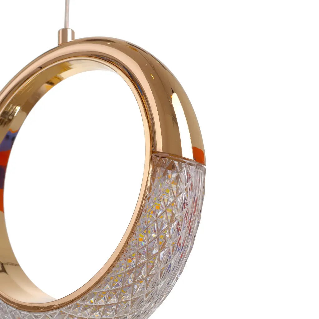 Люстра підвісна Brille в зал LED 10W WW+NW+CW G (BR-01 667S/1) - фото 2