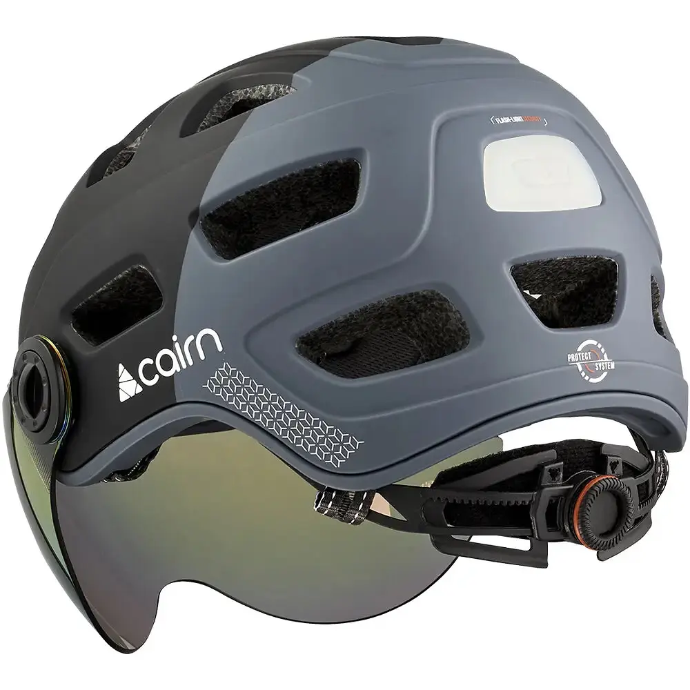 Велошолом Cairn Quartz Visor LED USB 52-58 Чорний - фото 2
