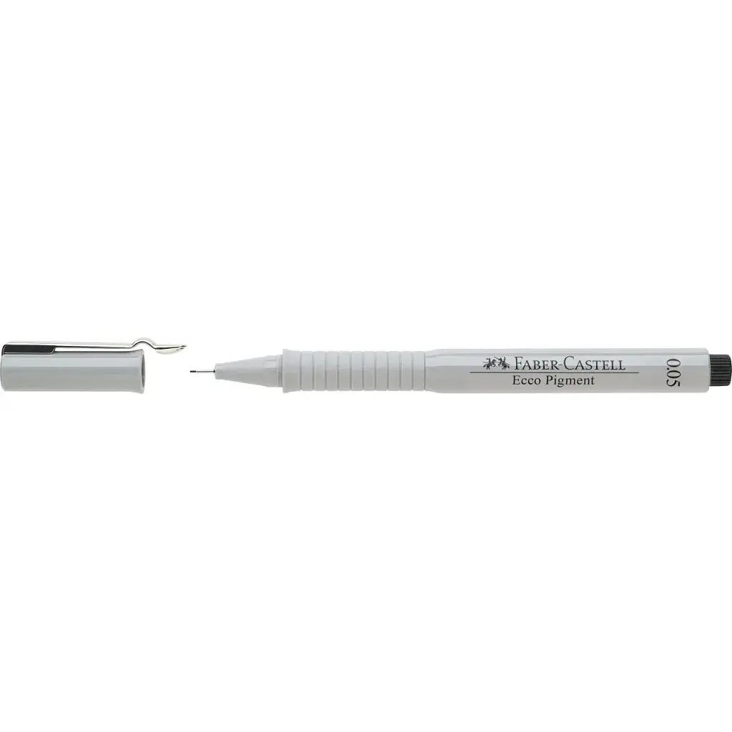 Лайнер Faber-Castell для графічних робіт Ecco Pigment, діаметр 0,05 мм, колір чорний (26995) - фото 4