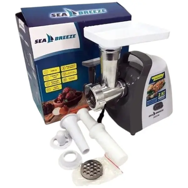 Мясорубка электрическая Sea Breeze SB-003 2600 Вт Белая - фото 4