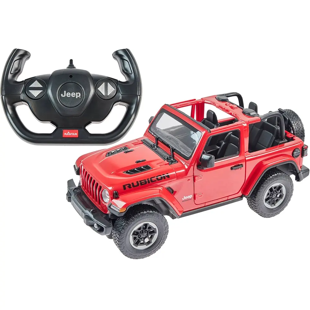 Машинка Rastar JEEP Wrangler Rubicon 1:14 Красный - фото 2
