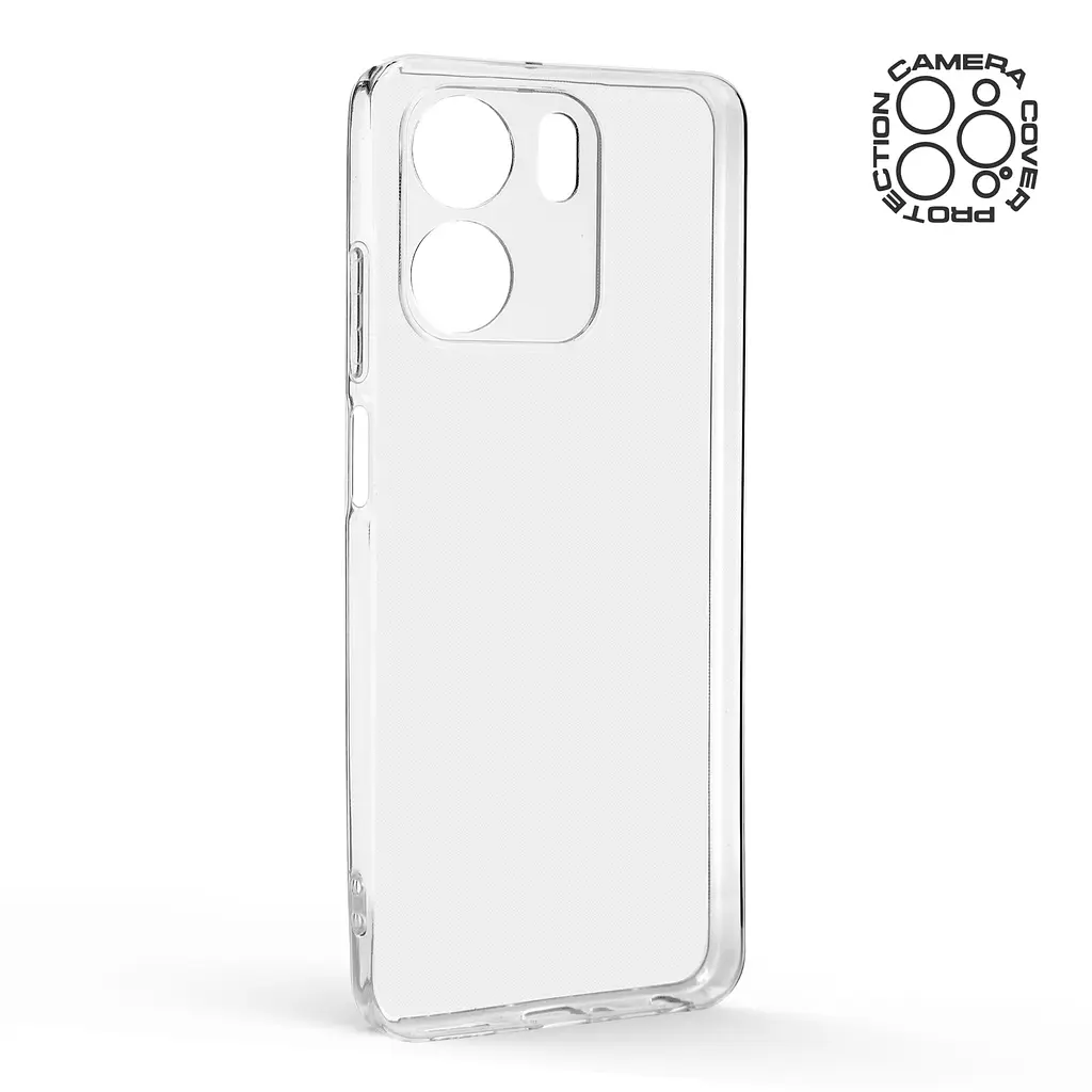 Прозрачный чехол для OPPO A5X 4G/A5X 5G с защитой камеры, тонкий, силиконовый, бесцветный, ударопрочный, противоударный бампер с закрытой камерой, ArmorStandart (ARM85379) - фото 2