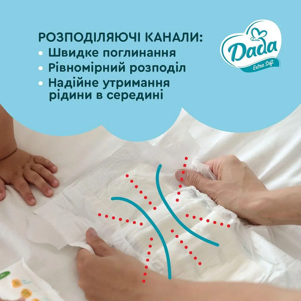 Підгузки дитячі Dada Extra Soft 6 Extra Large (16+кг) 38 шт. - фото 3