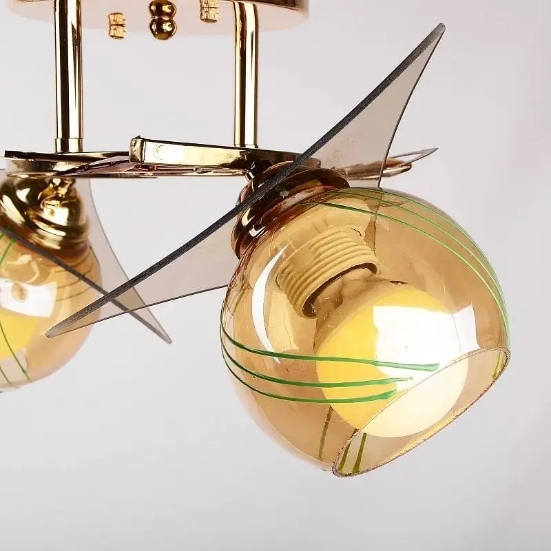 Люстра потолочная Brille классическая E27 40W G (LK-356C/2) - фото 3