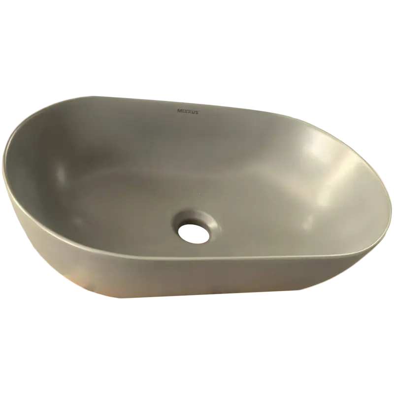 Умивальник накладний Mixxus Premium Ellipse-0109 500x300x140 мм MP6653, Графит - фото 6