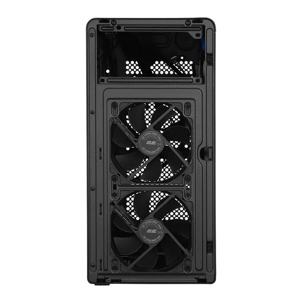 Корпус 2E Credo Metal V350B без БР 1xUSB3.0 1х USB 2.0 1xUSB Type-C 3x120мм VGA 350мм LCS ready mATX чорний - фото 6