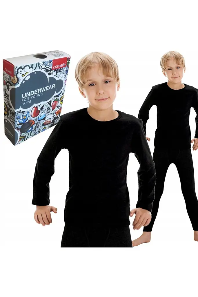Футболка для хлопчиків 214 Kids Cornette чорна ріст 110-116 - фото 2