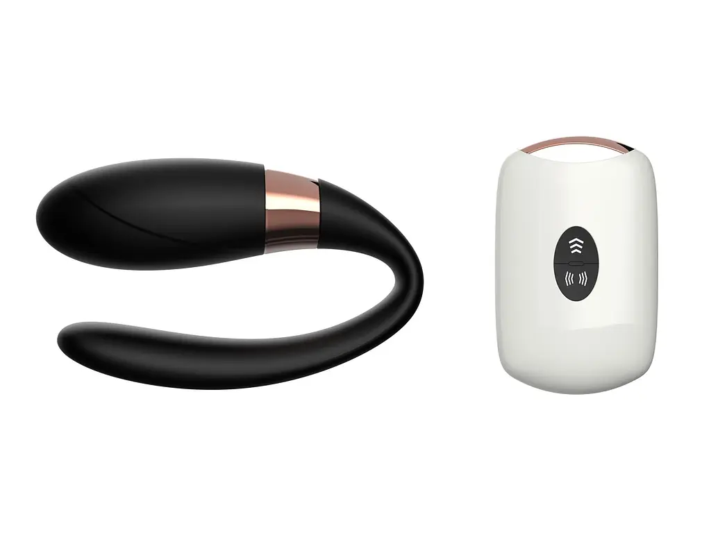 Вібратор для пар V-Vibe Black з пультом керування - фото 8