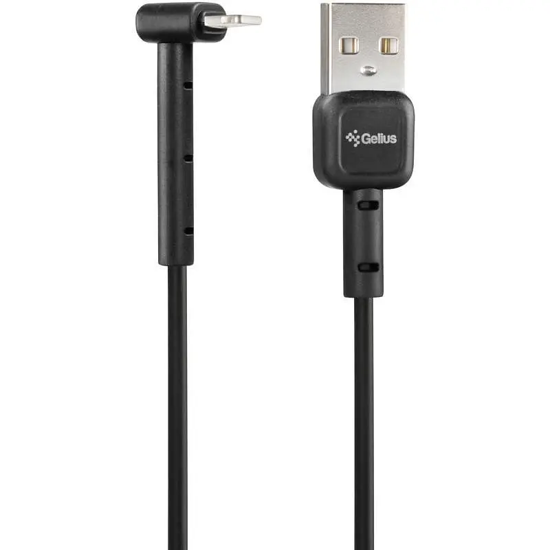 USB кабель Gelius Pro Angle iPhone 8 Black Lightning - фото 2