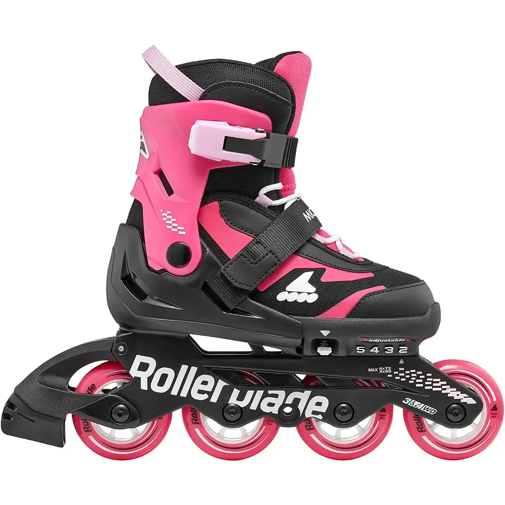 Ролики Rollerblade Microblade 33-36,5 Чорний-Рожевий - фото 2