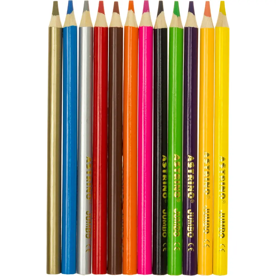 Олівці кольорові Школярик Джамбо Pixel One з точилкою 12 кольорів (312221005-UA) - фото 2