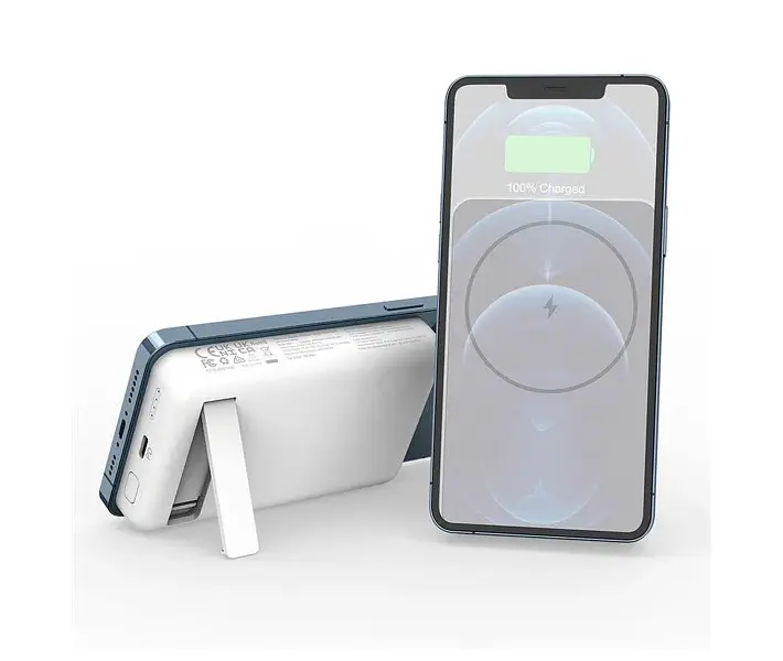 Беспроводной магнитный внешний аккумулятор Choetech B651 10000mAh белый - фото 3