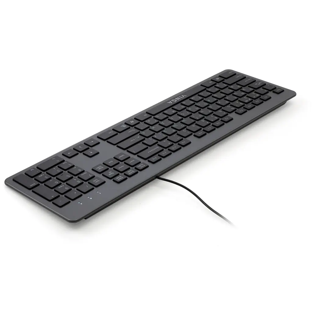 Клавіатура Vinga KB735 black-grey - фото 3