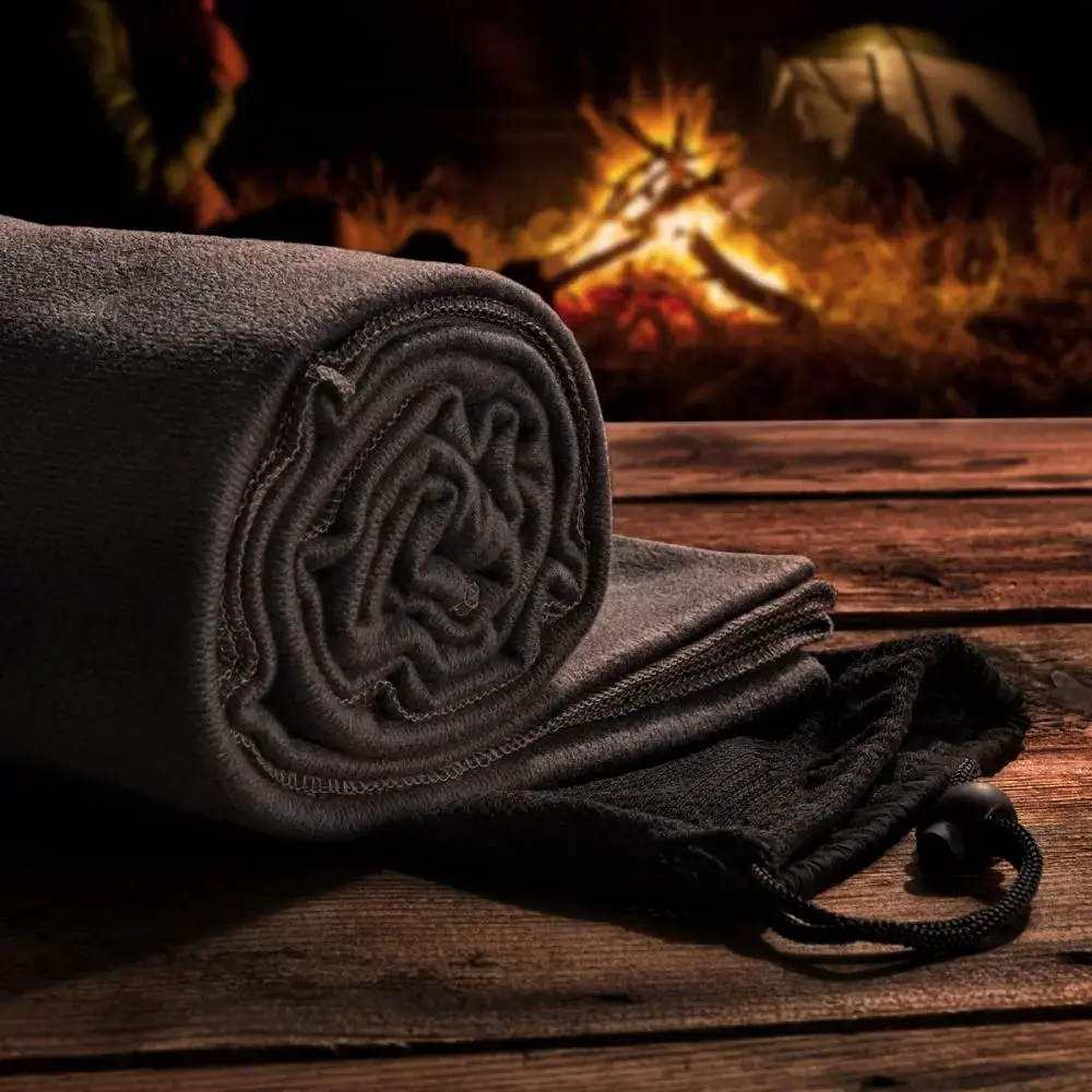 Плед Schwarzwolf Brisa флісовий 170х140 см темно-сірий (F5603600AJ3) - фото 4