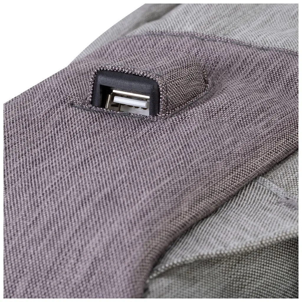 Рюкзак для ноутбука RivaCase 15.6" 7562 grey/mocha anti-theft (7562Grey/Mocha) - фото 11