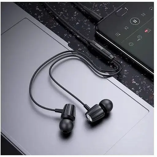 Навушники Hoco Graceful універсальні earphones with mic M88 вакуумні білі 6931474754721 - фото 5
