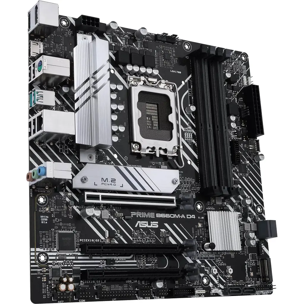 Материнская плата Asus Prime B660M-A D4-CSM s1700 B660 4xDDR4 M.2 HDMI DP mATX CSM - фото 3