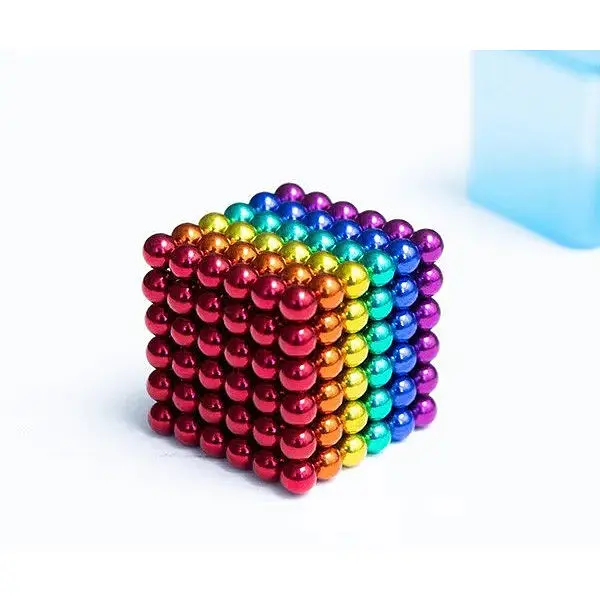 Магнитная развивающая игрушка шарика на магните NeoCube цветной 5 мм. - фото 4