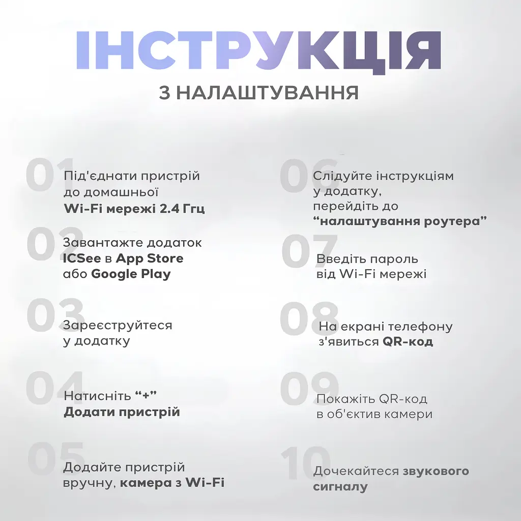 Камера відеоспостереження IP Wi-fi, 355 ° Full HD IP66 6MP 1920x1080p, біла / чорна (4690954441) - фото 10