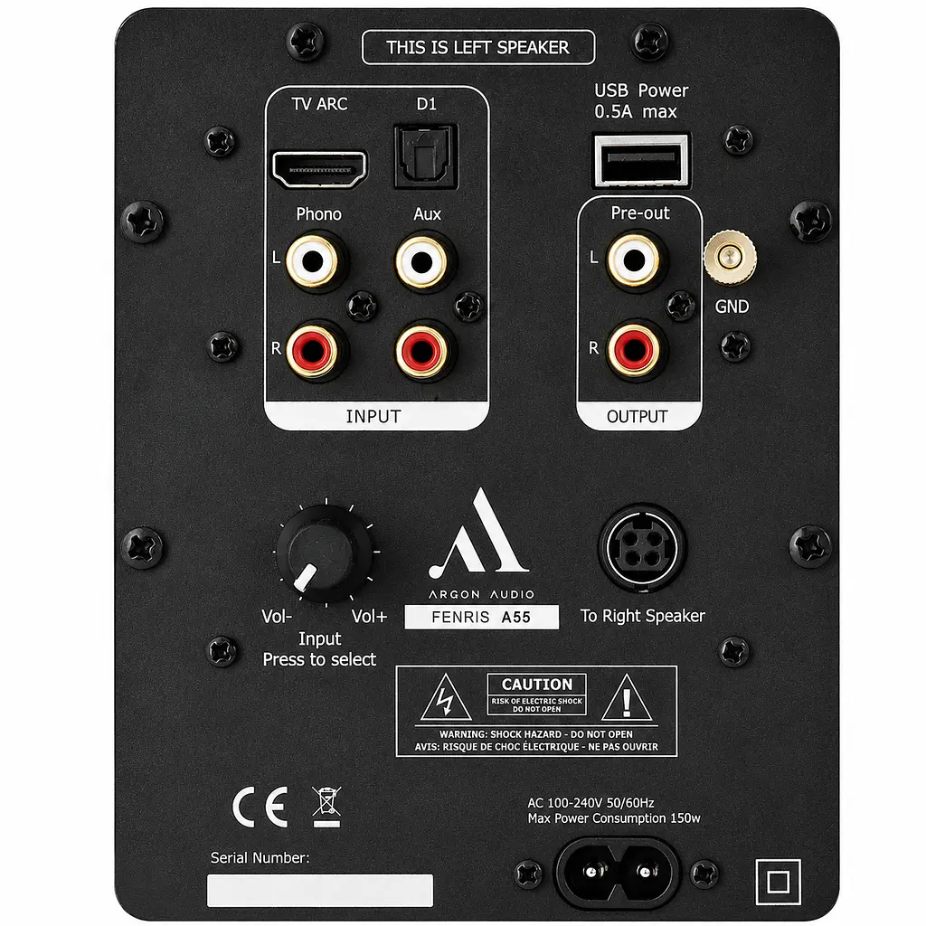 Підлогова активна мультимедійна акустика Argon Audio FENRIS Active 55 Black - фото 4