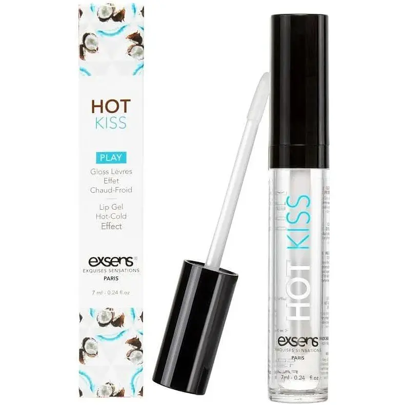 Блиск для губ Exsens Hot Kiss Кокос зі зігріваючим ефектом 7.4 мл - фото 3