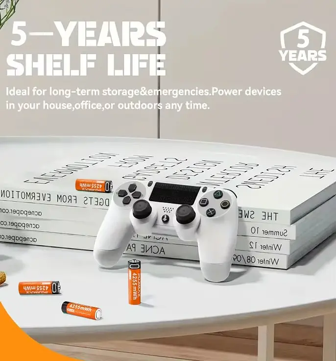 Акумулятори пальчикові AA з входом USB Type-C 4255mWh 1.5V акумуляторні батареї з роз'ємом для заряджання Pujimax 8шт з кабелем - фото 12