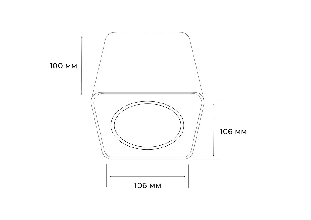 Точечный светильник MJ-Light CUBE 1 WH 12005 - фото 3
