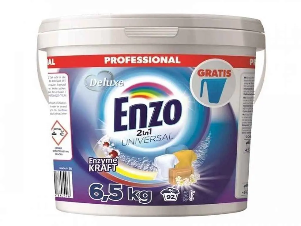 Пральний порошок DELUXE 6,5 кг Enzo 2in1 UNIVERSAL (відро)
