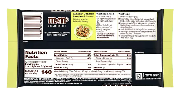 Драже M&M's Milk Chocolate Halloween Blend Candy 283г - фото 2