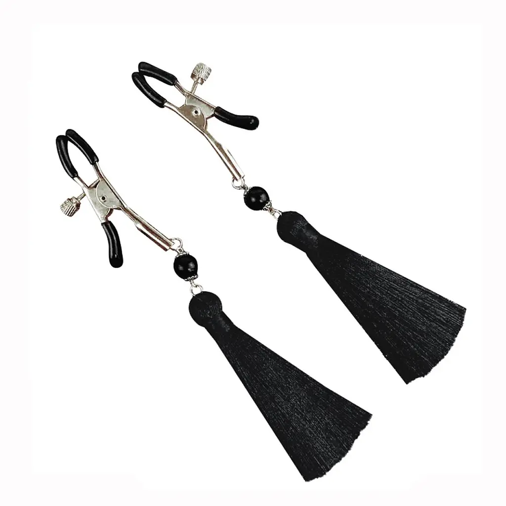 Зажимы для сосков Art of Sex - Nipple clamps Black Tassels Art of Sex SO5856 96090 - фото 4