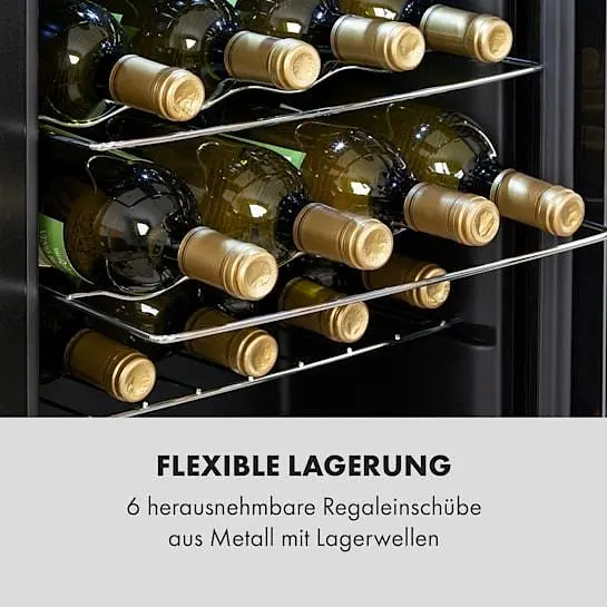 Винний холодильник Klarstein Shiraz 28 Uno 74 л (10035029) - фото 9