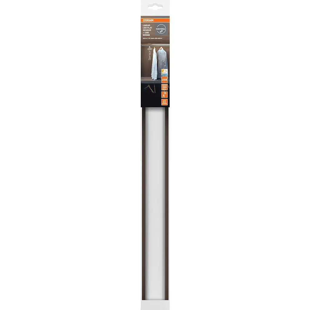 Светильник с датчиком движения Osram Linear Flat 600мм Grey (4099854462672) [158443] - фото 5