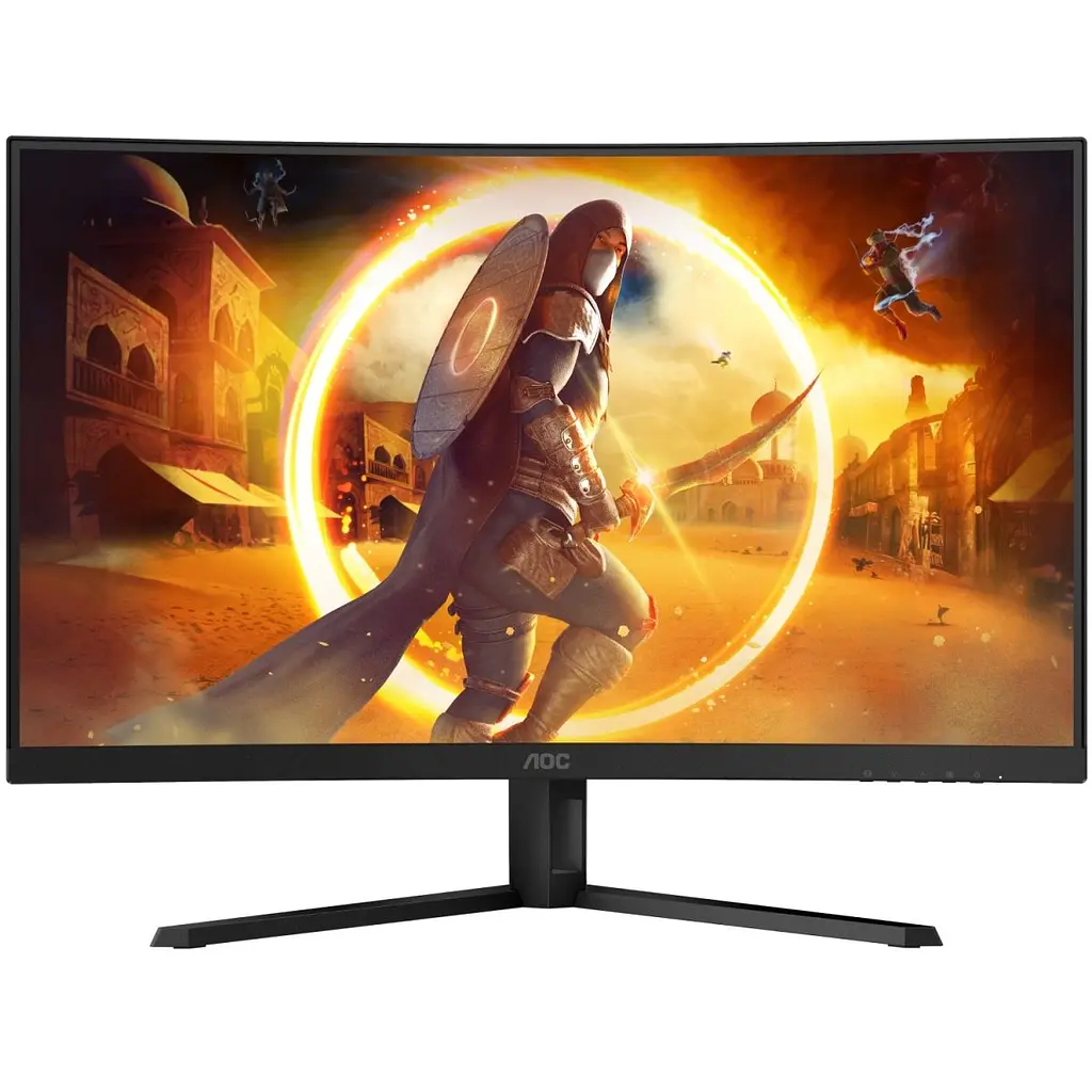 Монітор TFT 31.5" AOC CQ32G4VE, VA, QHD, 180Гц, 0,5 мс, вигнутий, 2хHDMI, DP, чорно-сірий (CQ32G4VE) - фото 9