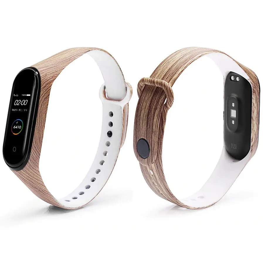Ремінець Painted Strap для Xiaomi Mi Band 3/4 Wood Texture - фото 2