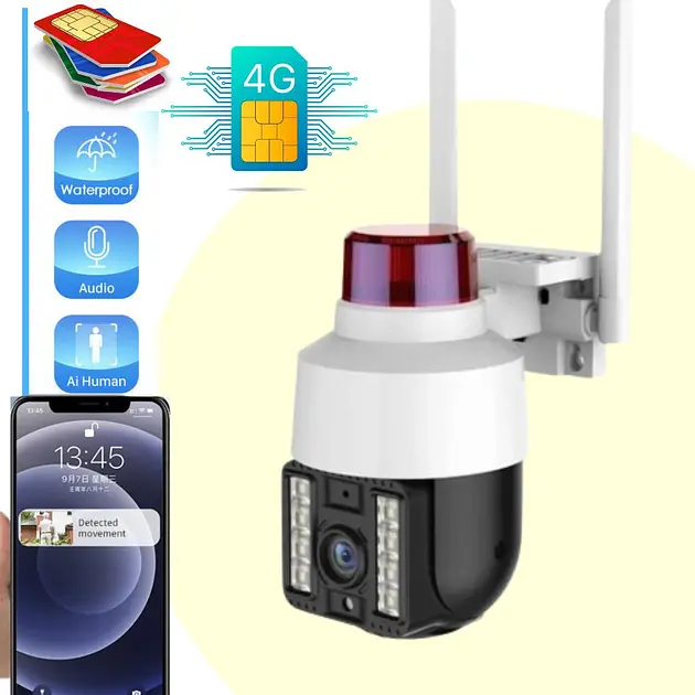 Бездротова вулична камера Wi-Fi PTZ Verto VRT-C262 FHD 4mp поворотна з сигналізацією - фото 4