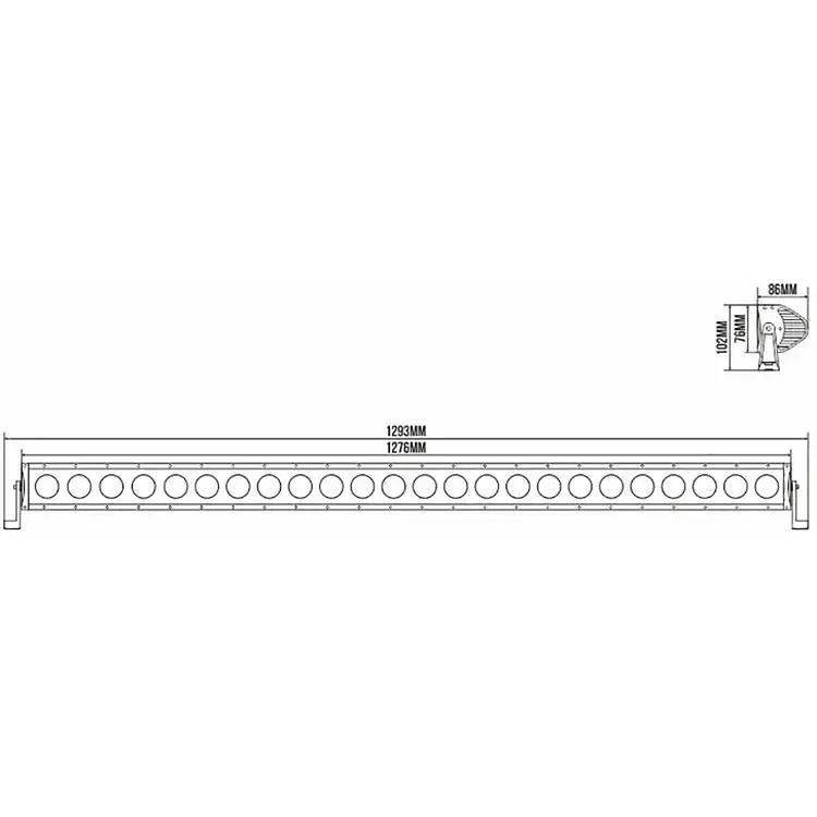 Автофара Belauto Cree Combo LED світлодіодна 24х10W (BOL2410C) - фото 2
