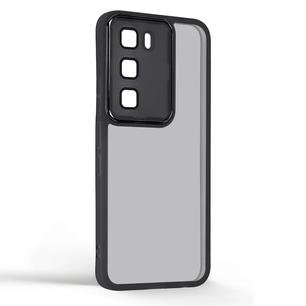 Защитный чехол для Infinix Hot 60 Pro 4G, Shade, черный, TPU+PC, матовый, защита всего корпуса, панель-накладка, противоударный, с высокими бортами, амортизирует удары при падениях, ArmorStandart (ARM88684) - фото 2