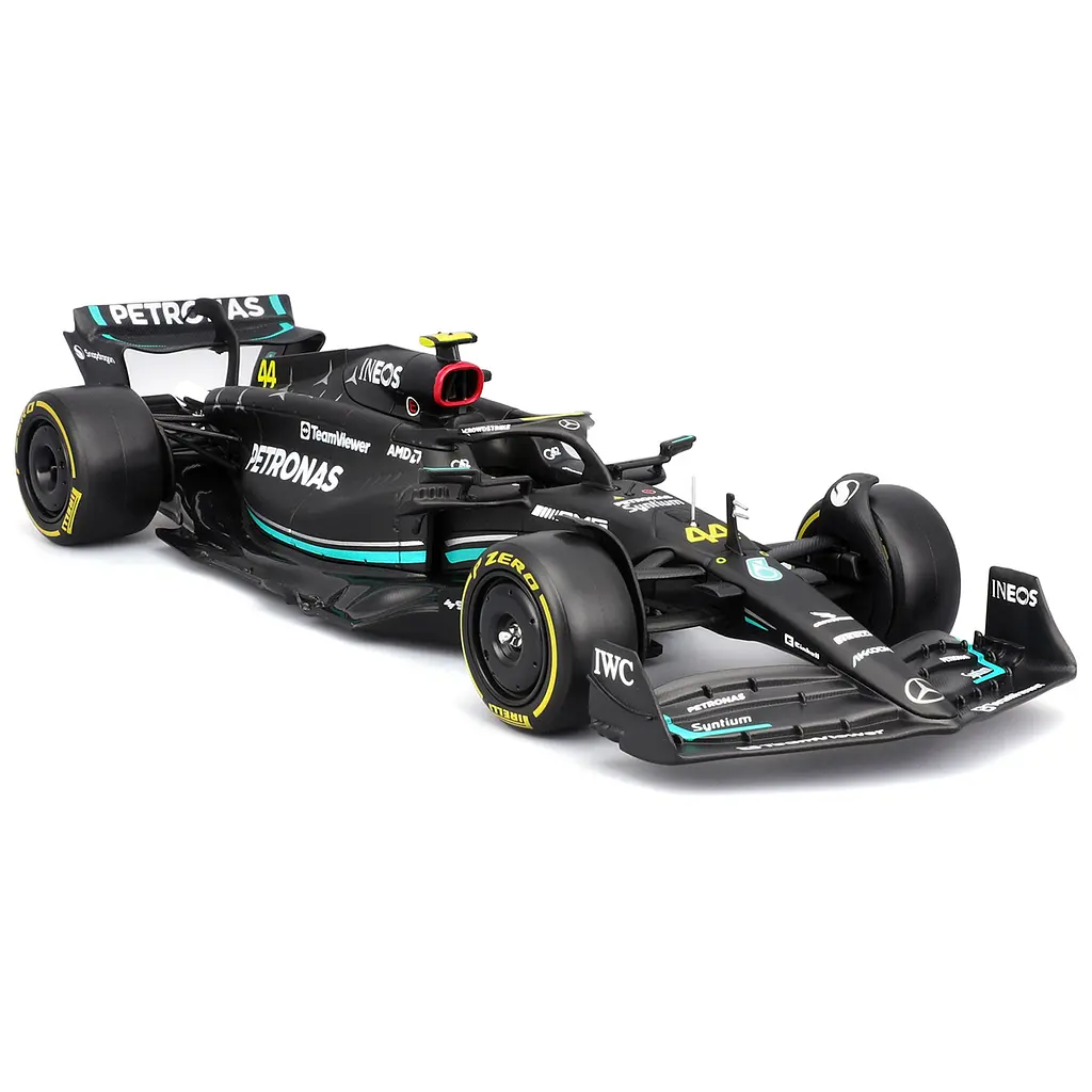 Автомодель з фігуркою Bburago Mercedes‑AMG Petronas F1 W15 (18-28069 (#44)) - фото 3