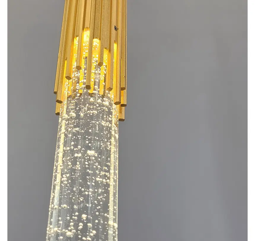 Золотий приліжковий світлодіодний підвіс Artlight 2353/1GD з прозорим склом та нейтральним світлом 3,5W - фото 6