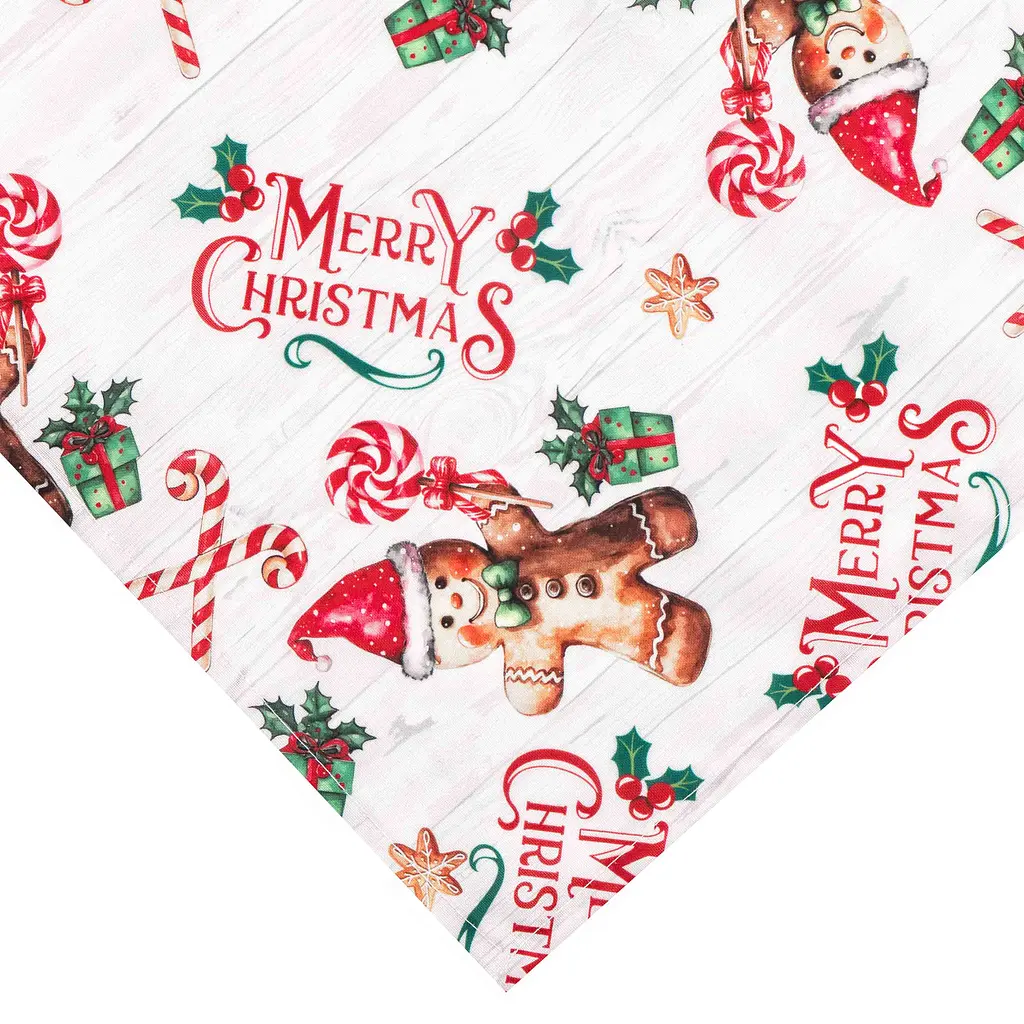 Скатертина Ardesto Christmas Gingerbread 140х180см, 100% поліестер, червоний (ART08HG) - фото 2